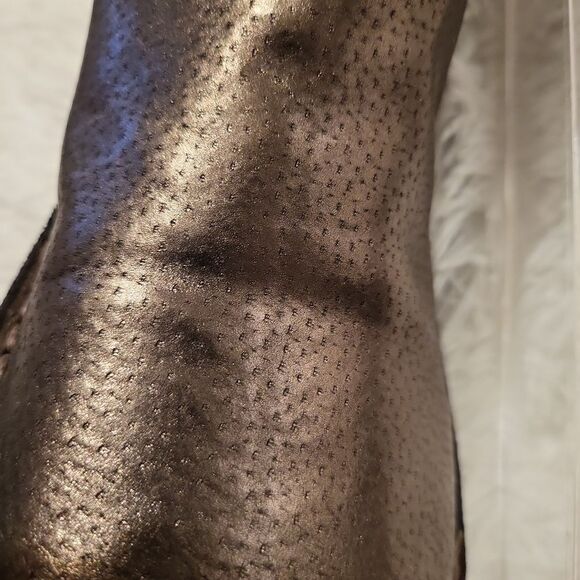 NIB DONALD J  PLINER boots size9 pewter Note these are very slim in the ankle - Picture 8 of 11